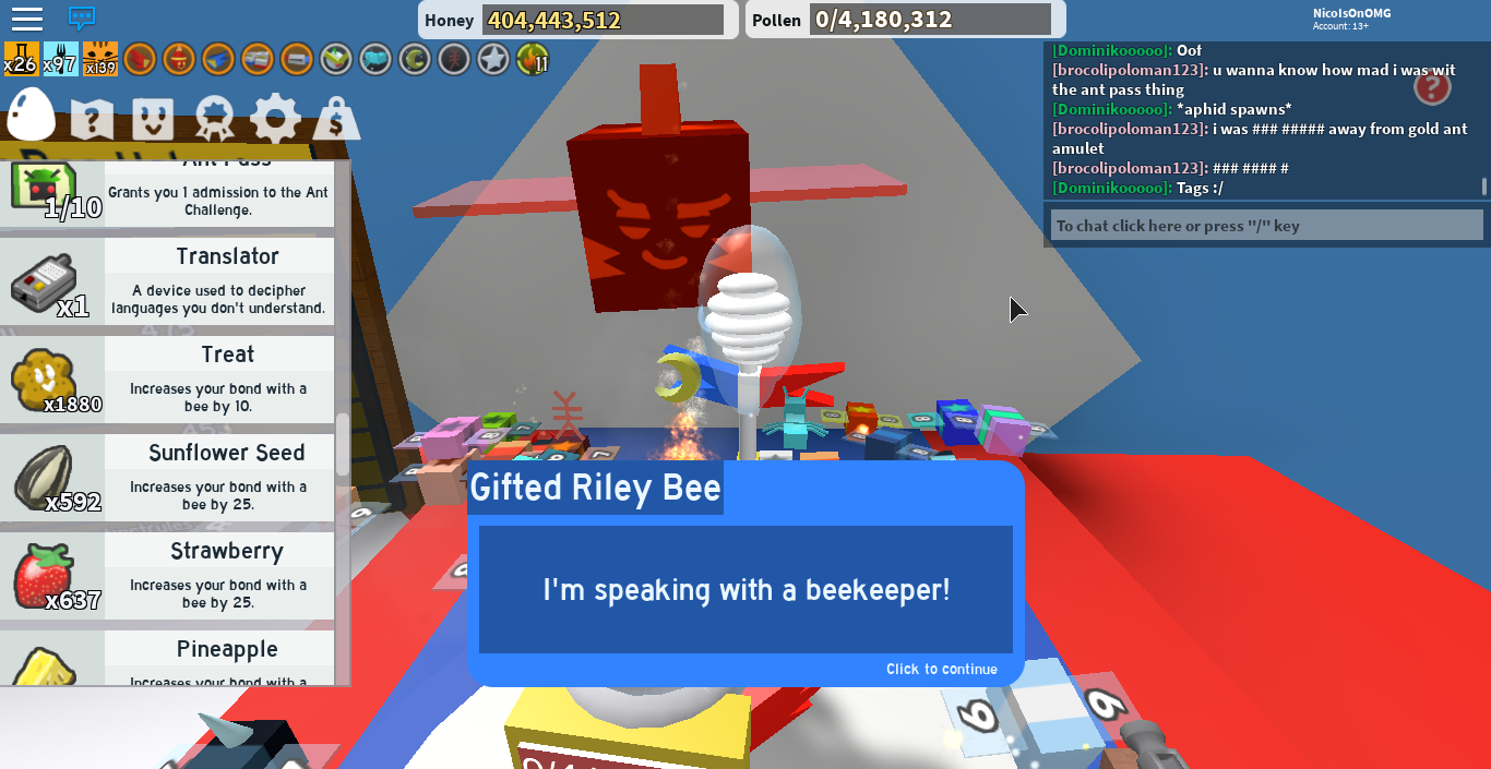 Roblox Bee Swarm Simulator Translator