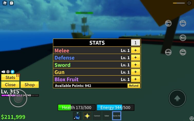 Make a stat build, my fruit is magma : r/bloxfruits