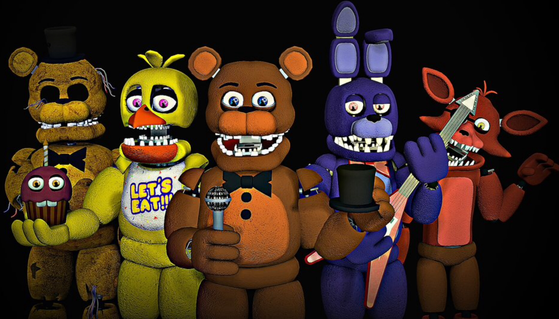 TODOS LOS ANIMATRÓNICOS DE FNAF FREDBEAR FAMILY DINNER. 