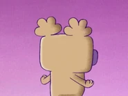 Phoebe spinning to perform a wind dance