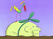 The Snip Snip Bird giving Nelson a bad warning about dangerous flying.