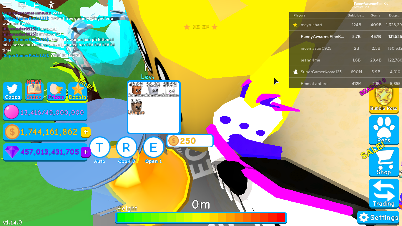 Discuss Everything About Bubble Gum Simulator Wiki Fandom - destroying the whole server with ultimate power roblox secret power simulator
