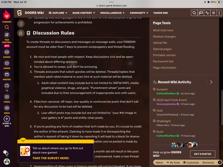 Off topic is NOT allowed Fandom