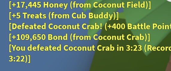 75 Coconut Crab Bee Swarm Wiki - coconut field roblox bee swarm simulator wiki fandom