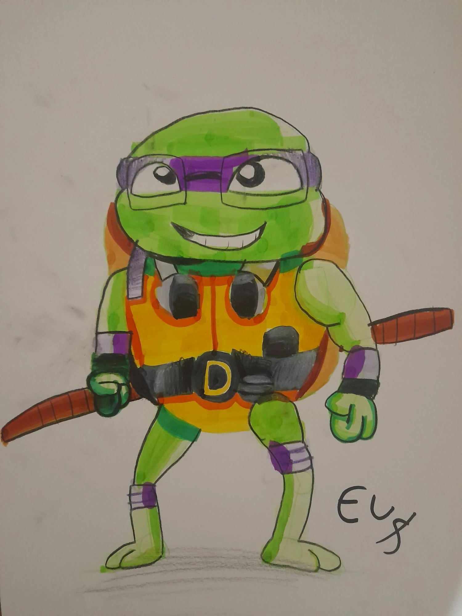 Our drawing of Donatello from the new movie | Fandom