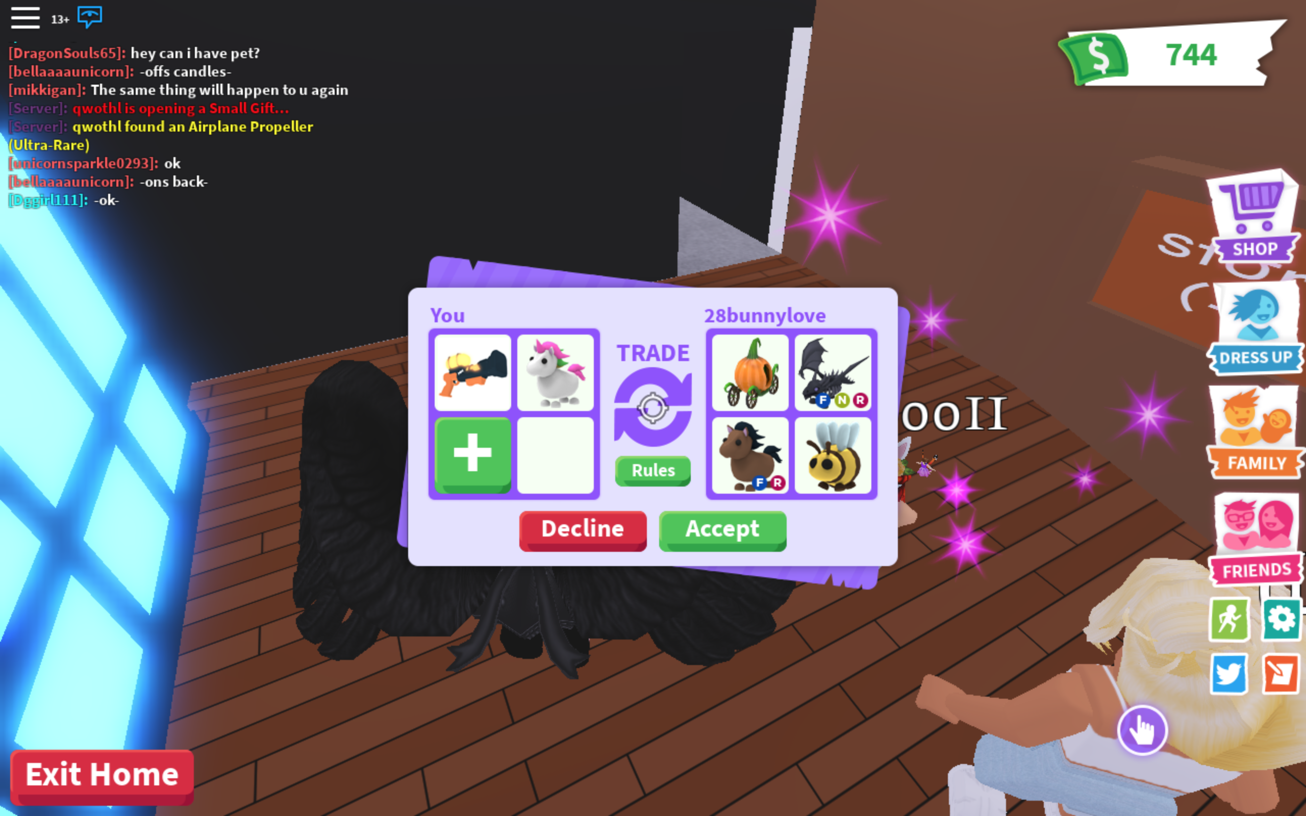 What Is A Neon Unicorn Worth In Adopt Me Roblox