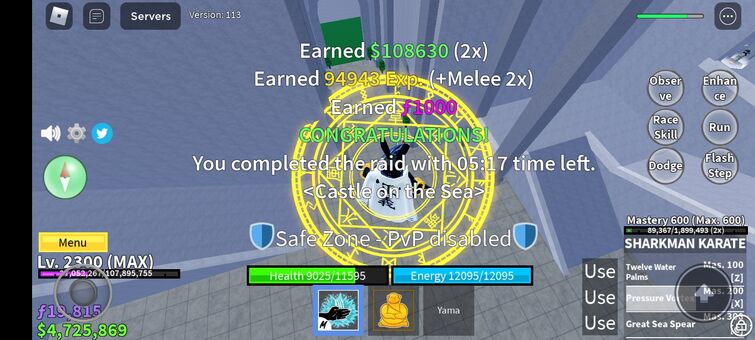 Im fighting style side,ghoul mask+race=ez raids and i become a tank : r/ bloxfruits