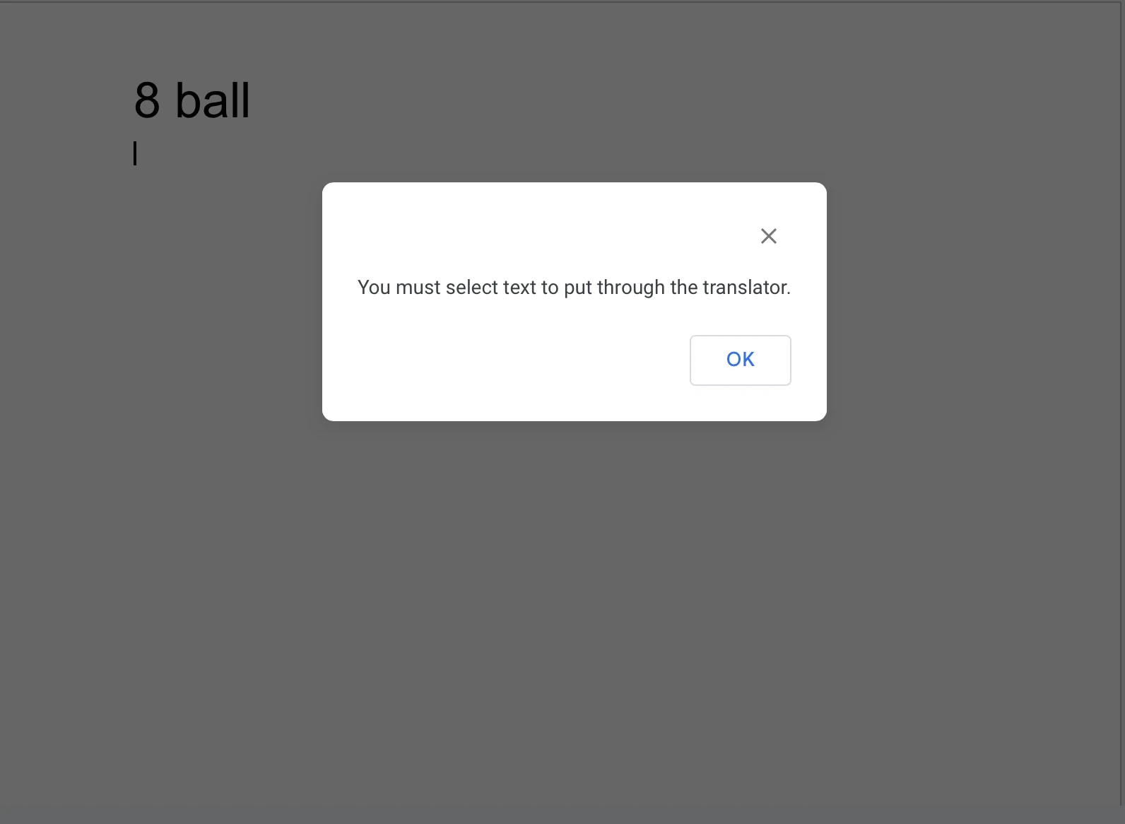 Guys why wont my bad translator work Fandom