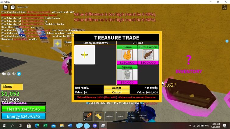 BLOXFRUIT UPDATE 20 BUY AND SELL SWAP
