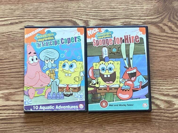 SpongeBob SquarePants: The Seascape Capers and Sponge for Hire 2 DVD's ...