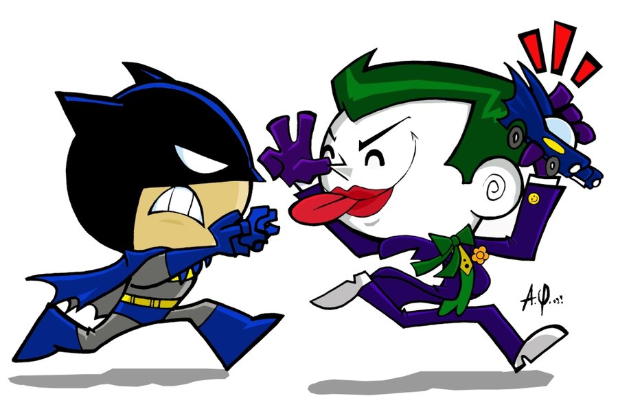 batman joker chibi