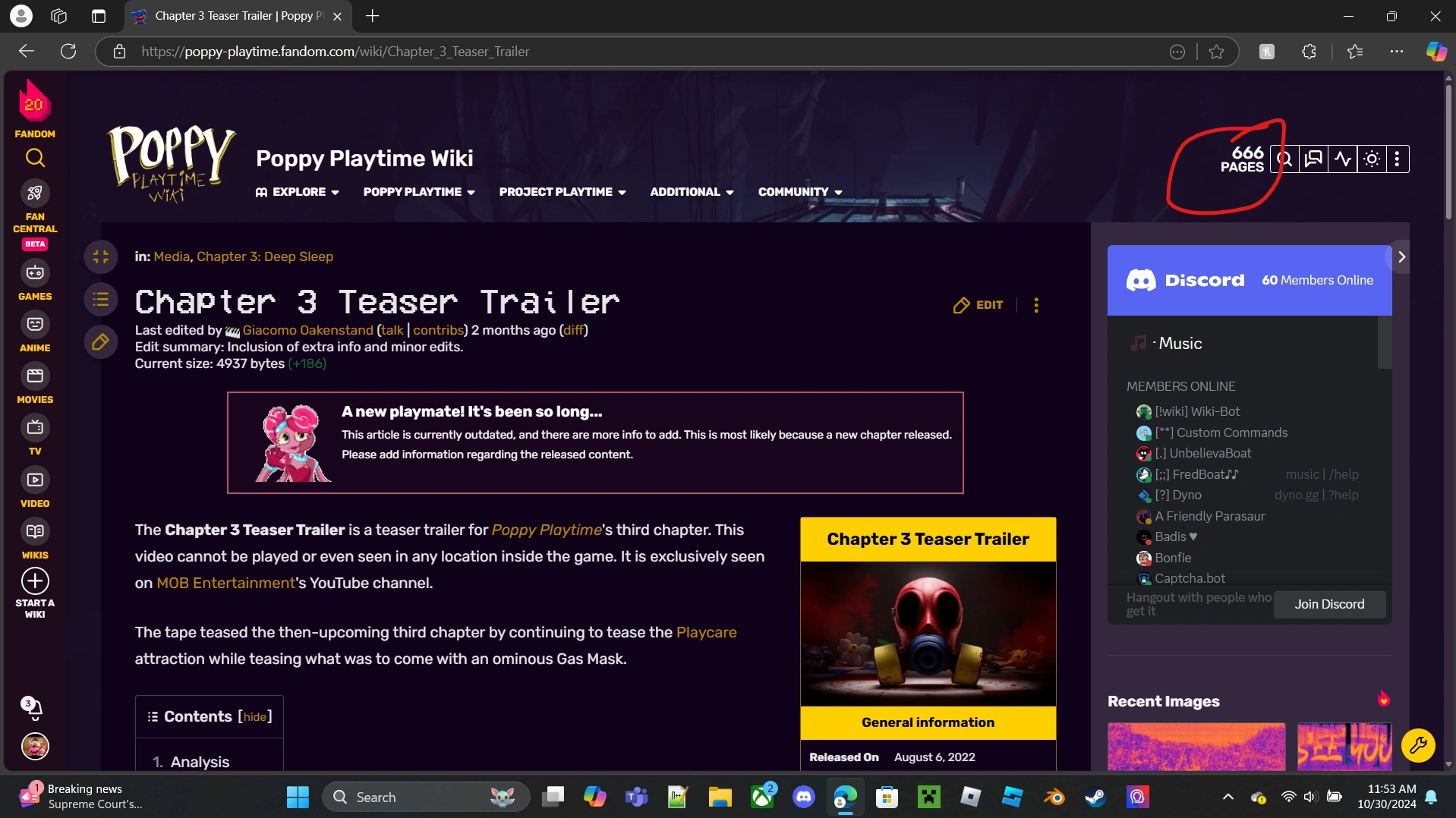 Just in time for halloween Fandom