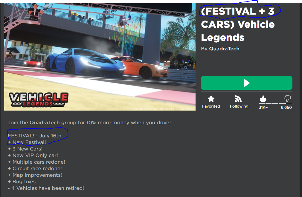 Roblox Vehicle Legends Script