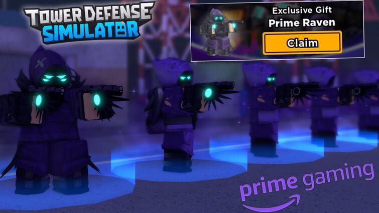 Got the prime raven skin in Tower Defence Simulator.