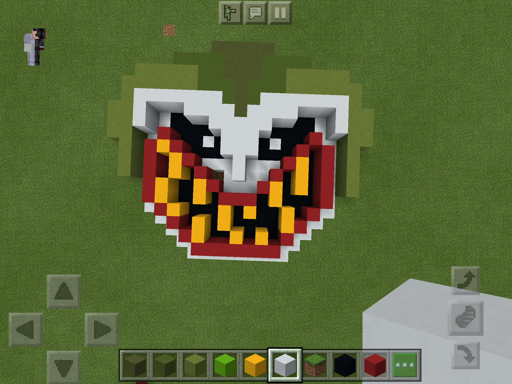 Minecraft Pixel Art Templates: The Joker