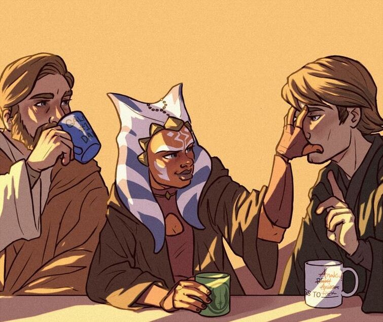 Morning coffee with Anakin, Ahsoka and ObiWan Fandom