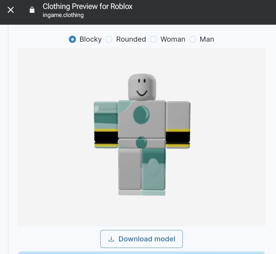Clothing Preview for Roblox