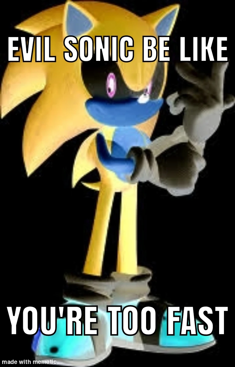 Guys… I found an evil sonic. | Fandom
