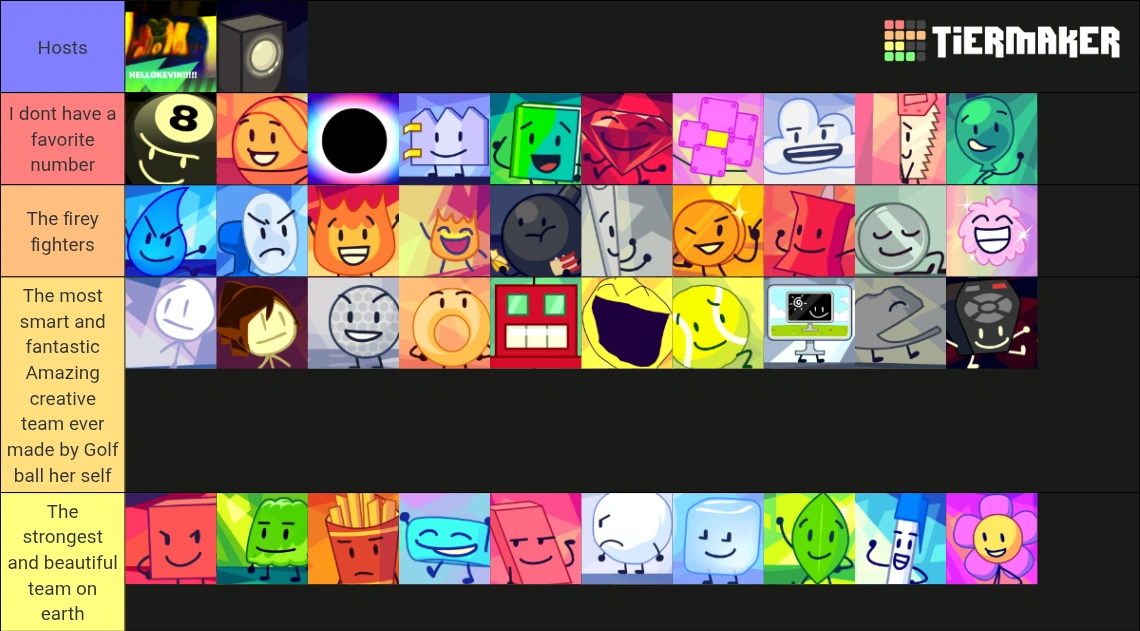 Uhhhhhhhhhhhhhhh here Is my fan made BFDI season 6 what if again idk ...