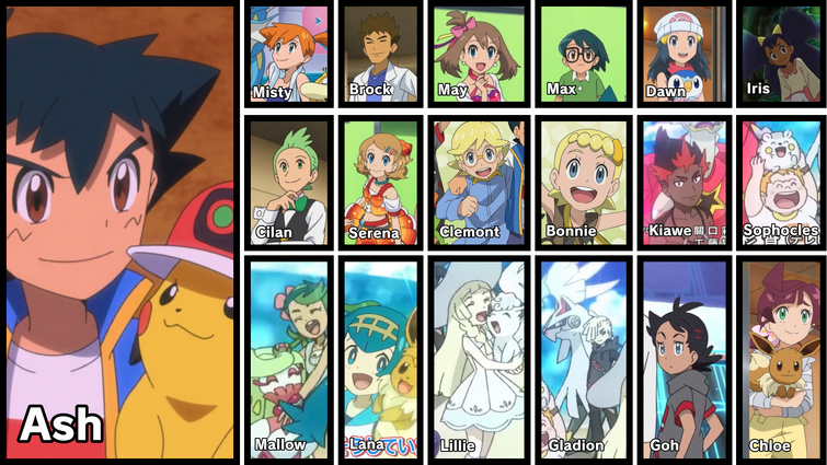 pokemon journeys all characters name