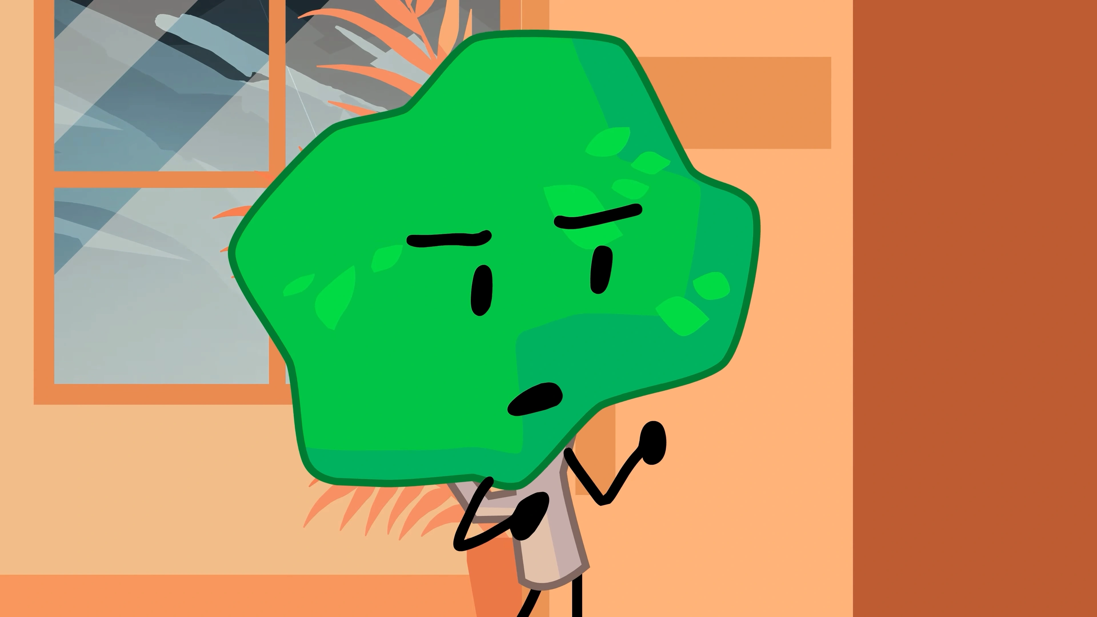 why is face like that here?? did he question himself on how did the