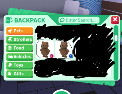 Adopt Me Pets Brown Bear