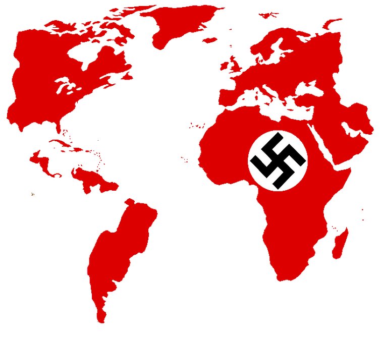 I made Flag map of Greater Nazi Reich Fandom