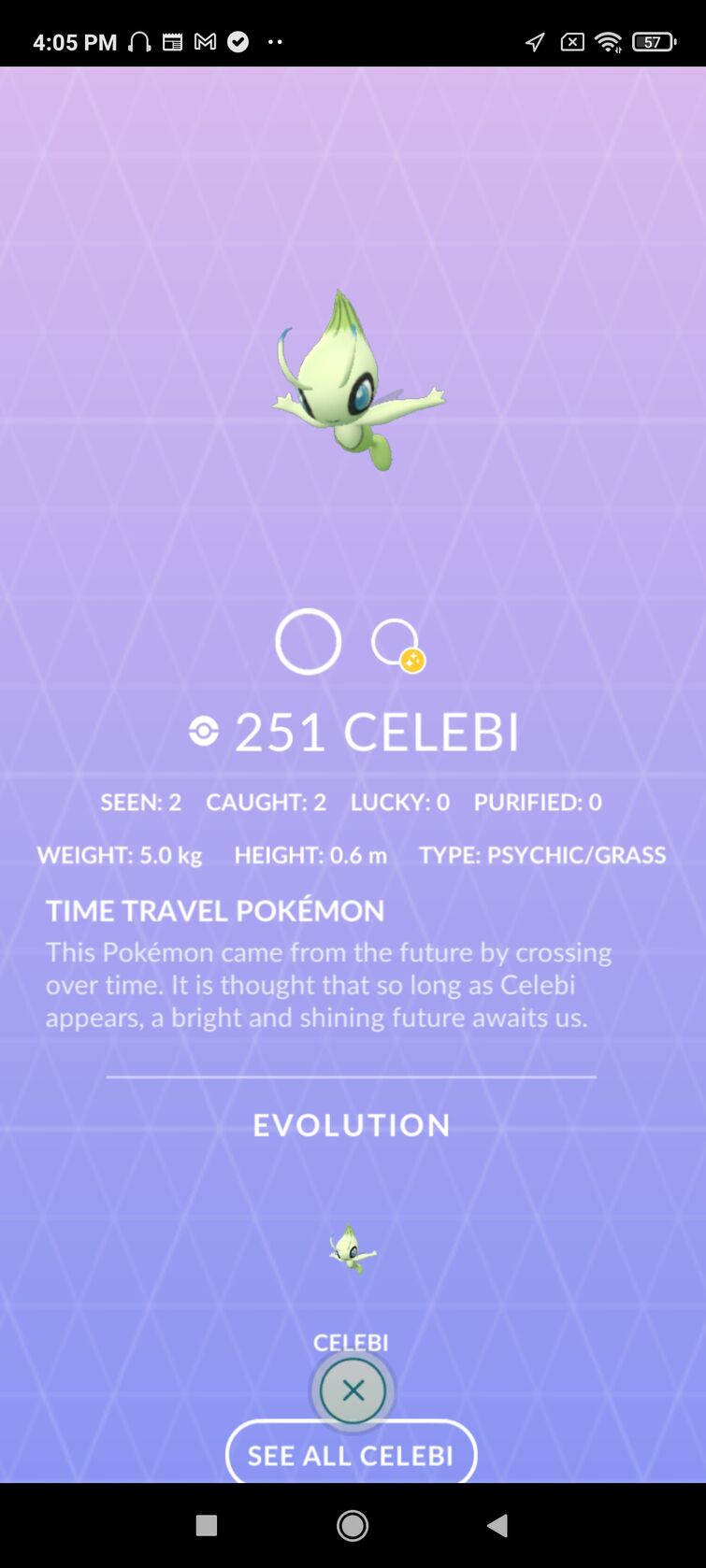 Pokemon 251 Celebi Pokedex: Evolution, Moves, Location, Stats