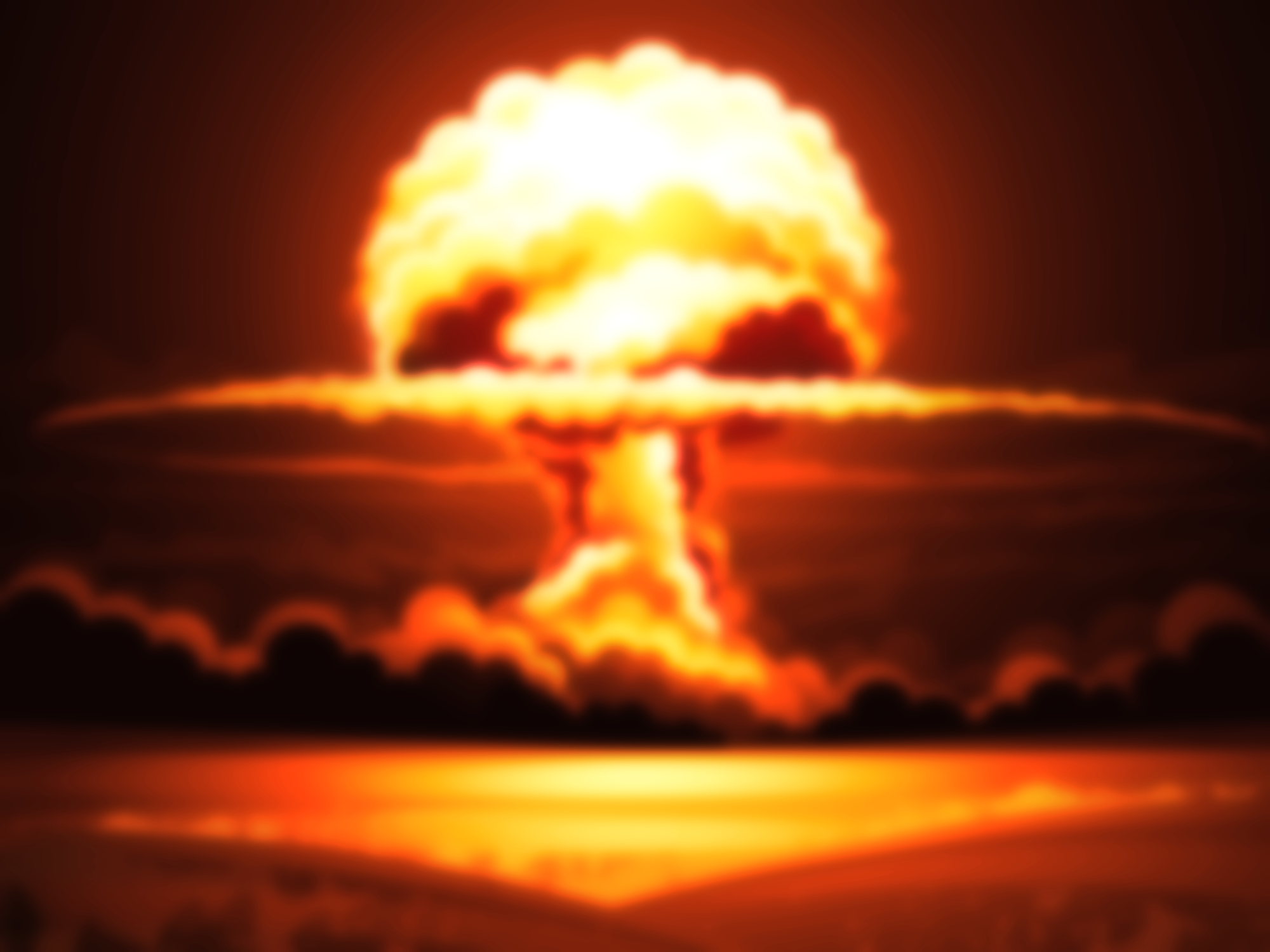 Детский рисунок ядерного взрыва