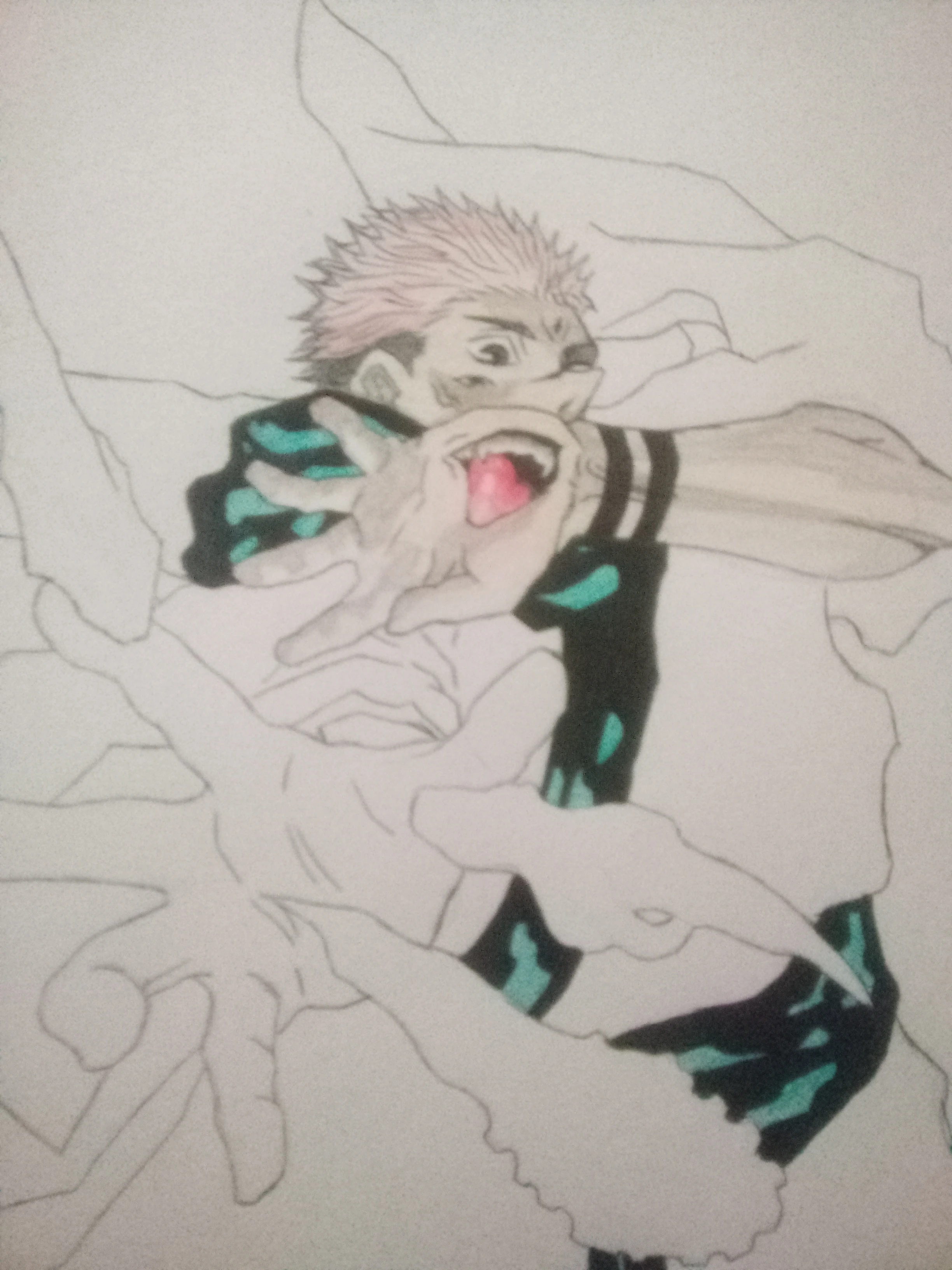 Should I try using pink for the robe or just share it since it's white ...