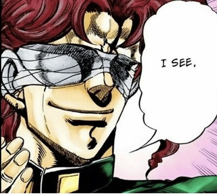 Let’s make the longest kakyoin “I see” chain in the comments using this ...