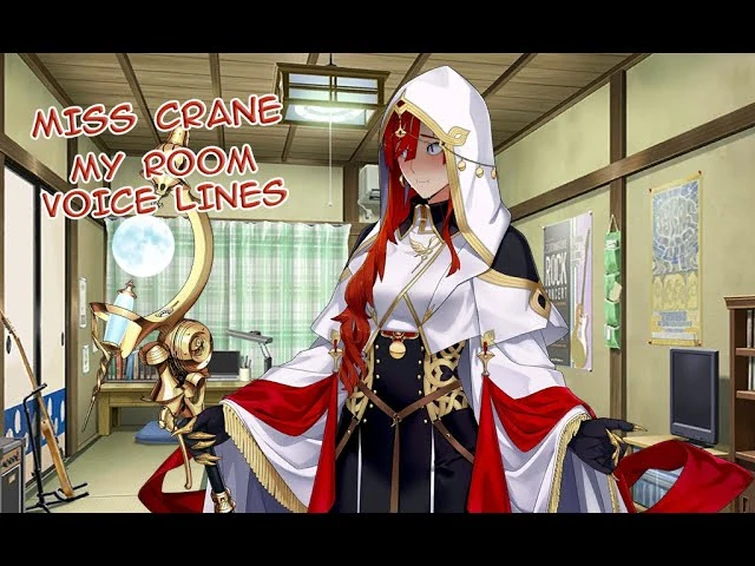 Fate/GO Miss Crane My Room Voice Lines (ENG)