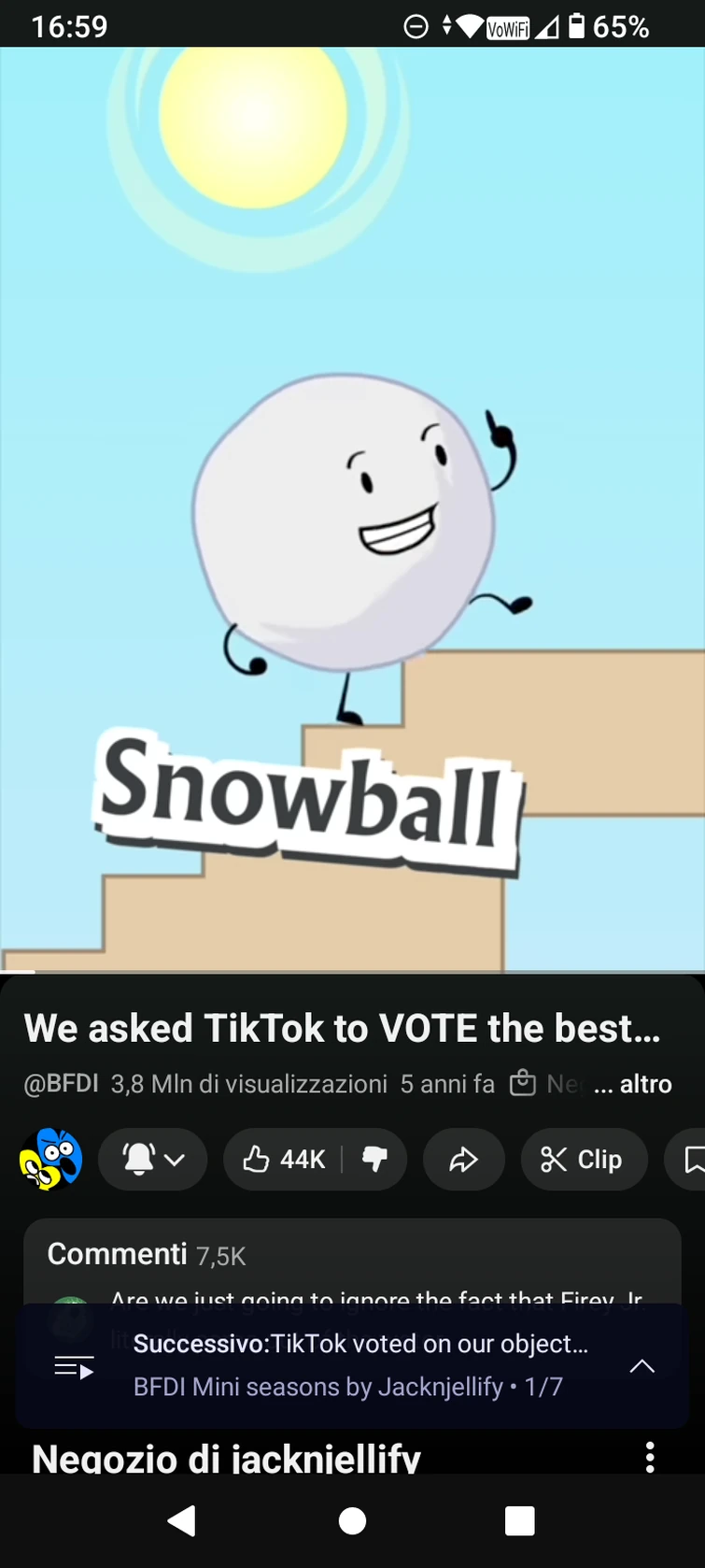 I find It funny that sinice BFDI mini Is canon four just made snowball his  co host because...idk | Fandom
