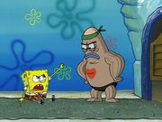Spongebob trying to get into The Salty Spitoon | Fandom