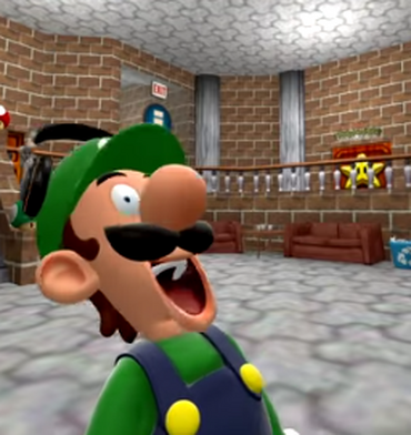 luigi funny face