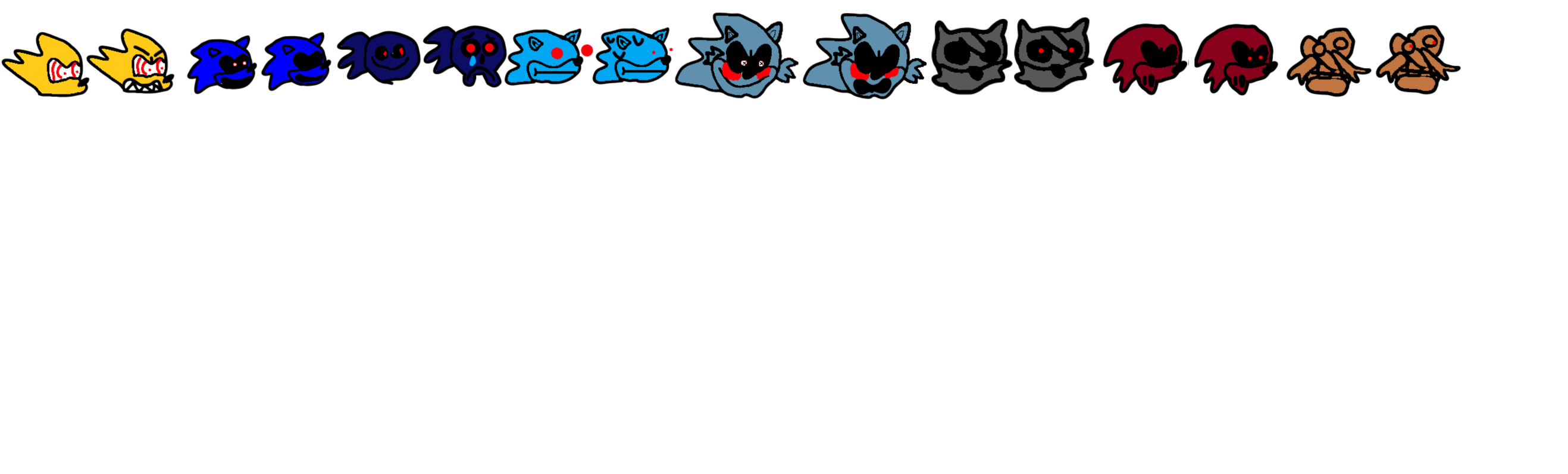 Sonic.exe Icons remake part 1 | Fandom