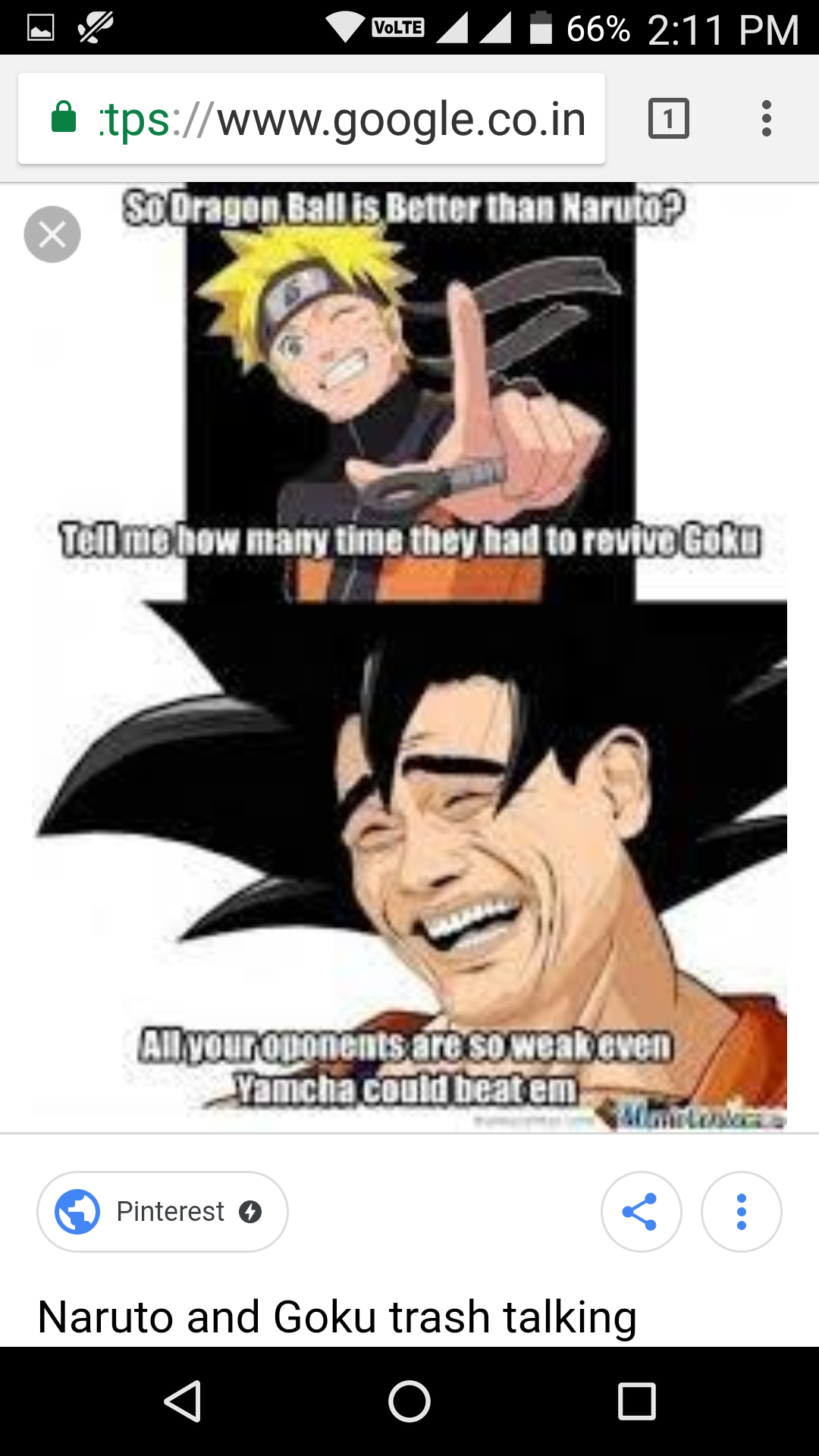 Dragon Ball e Naruto, parte 2. Meme