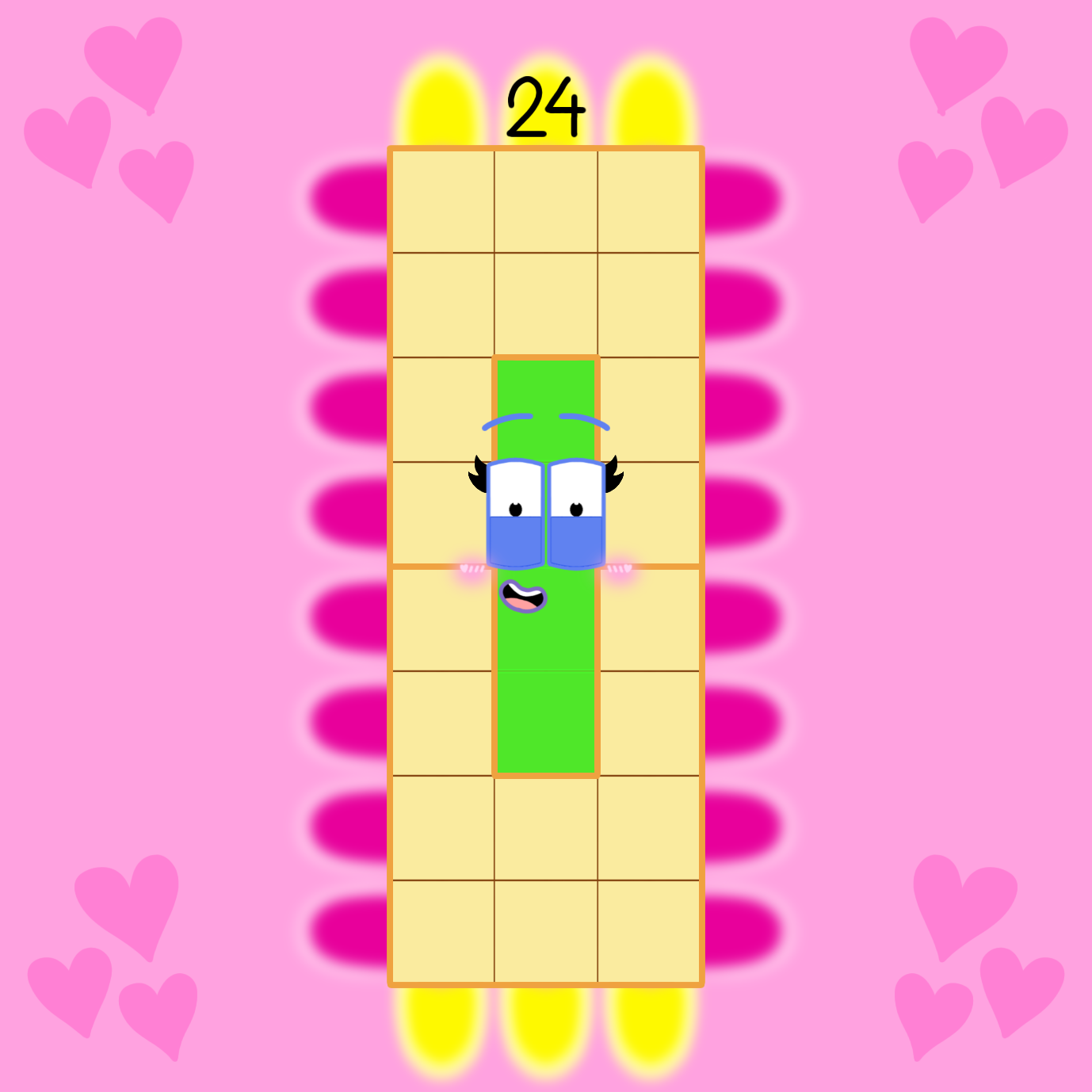 Numberblock 24 with rays! | Fandom