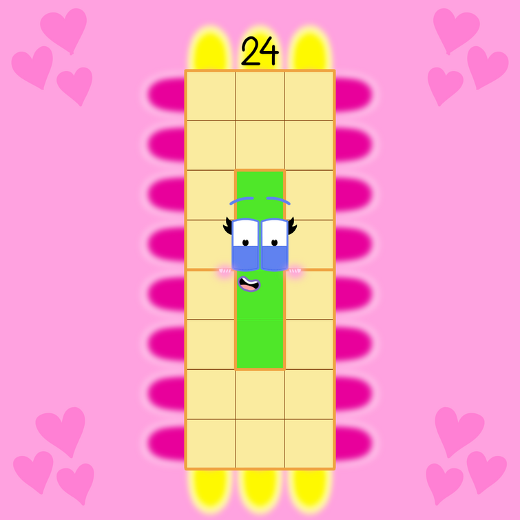 Numberblock 24 with rays! | Fandom