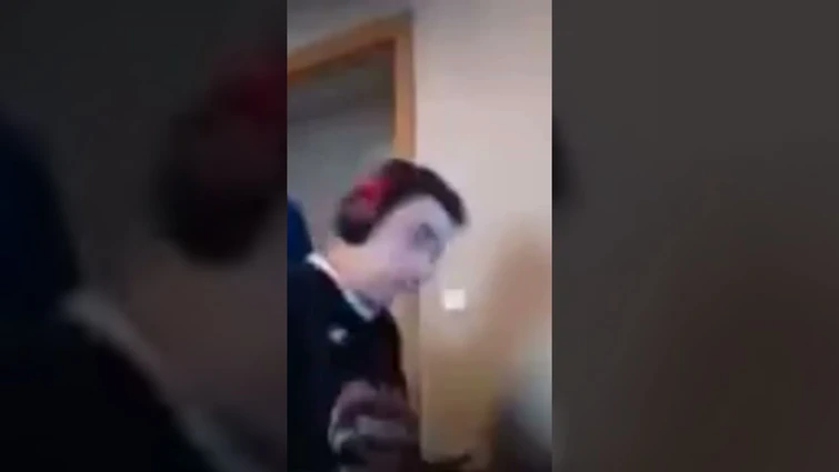 Guy smashing keyboard