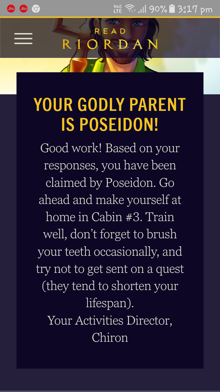 Read Riordan's Official Godly Parent Quiz