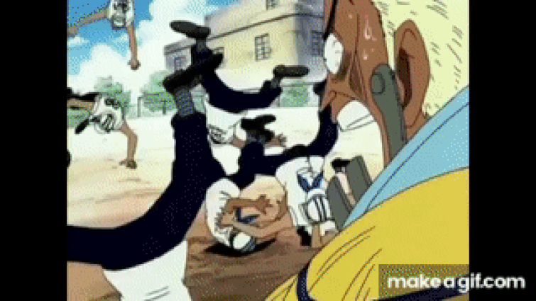One Piece Episode Of East Blue - Luffy vs Don Krieg on Make a GIF