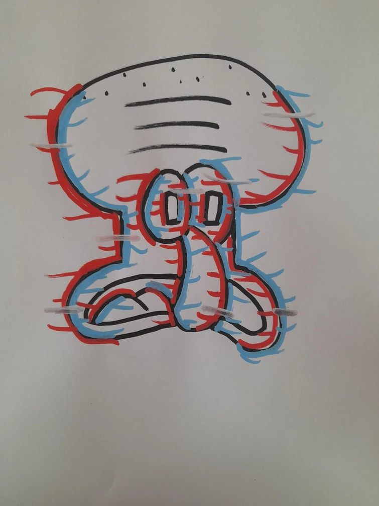 My Posca pen drawing of Marge (Glitch effect) Fandom