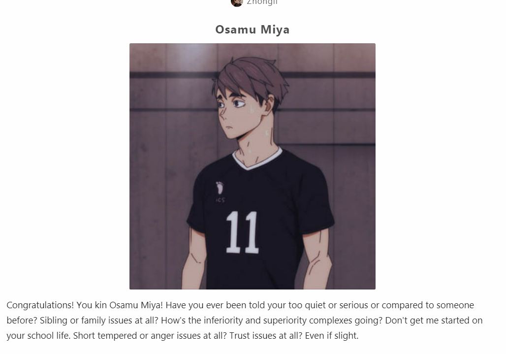 Which Haikyuu! character are you? - Quiz