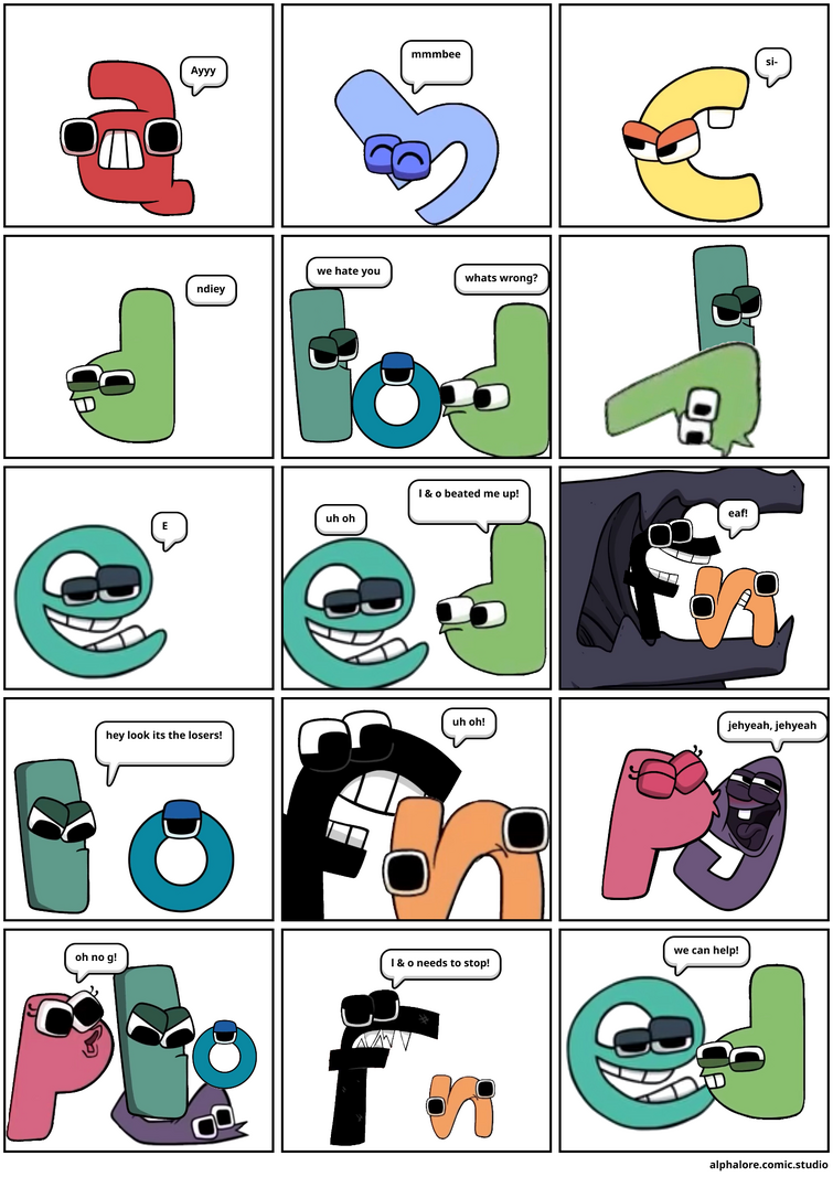 Alphabet Lore Lowercase - Comic Studio