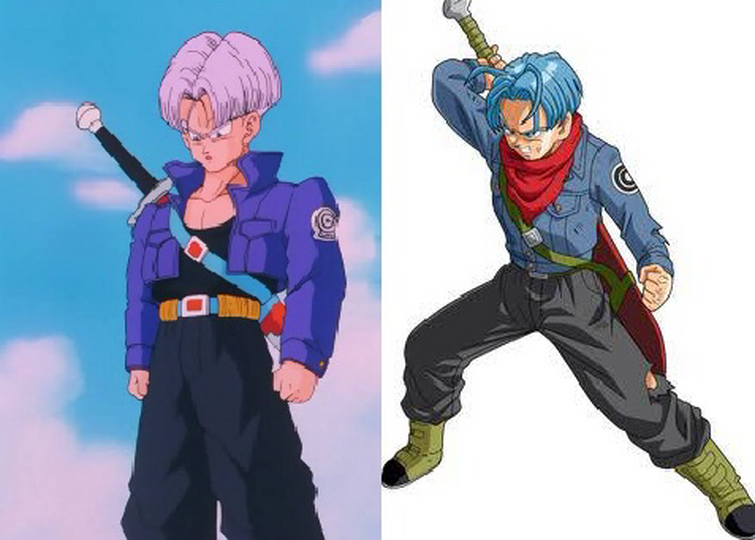 Why did Trunks' hair change colour between Z and Super? : r