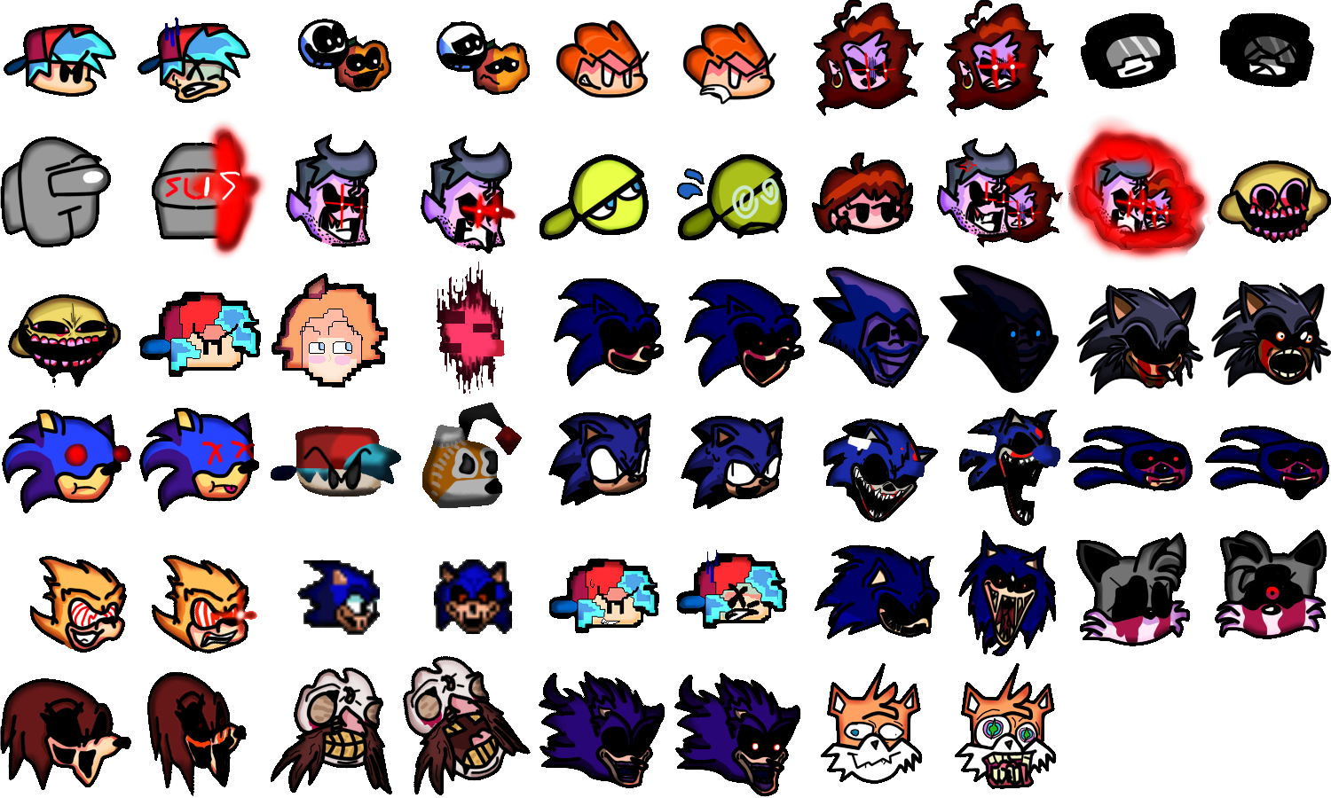 Sonic.EXE mod Icon Grid | Fandom