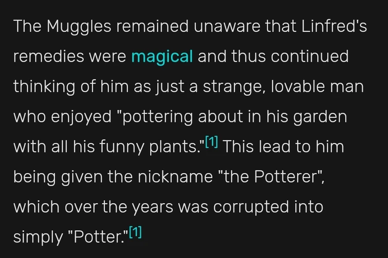 Potter meaning Fandom