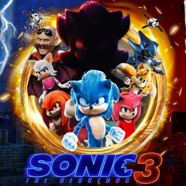 sonic movie 3 fan poster