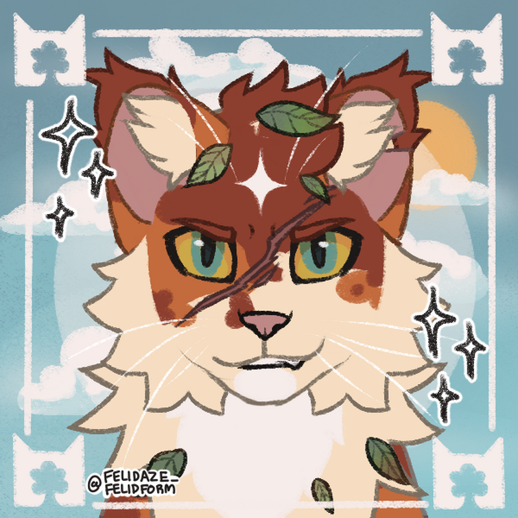 Upgraded my fursona's look! Still figuring out his design though. (made  with @felidaze_'s Warrior Cat Creator on Picrew) - Imgflip